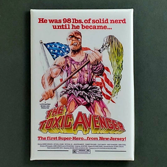 THE TOXIC AVENGER Movie Magnet, Button, Wholesale, Lot, DVD, VHS, TROMA, Toxie