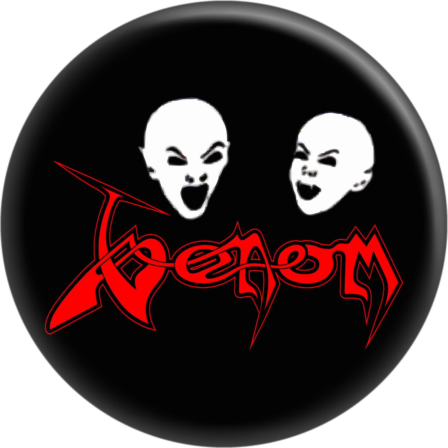 Venom Pin-on Button - 1.25 Inch