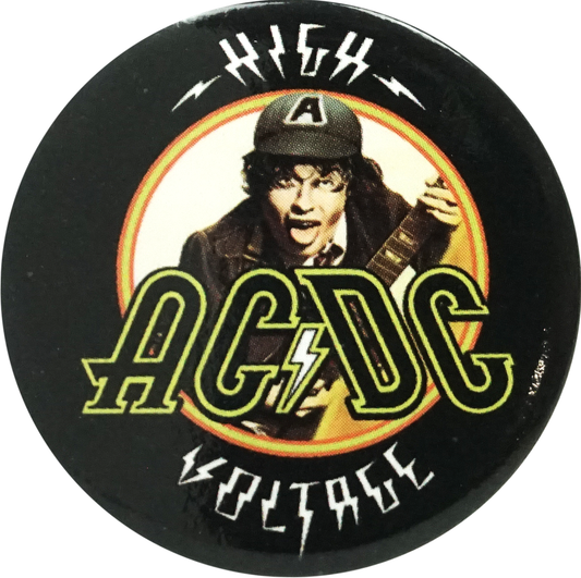 Pin-on Button - 1.25 Inch - AC/DC - High Voltage
