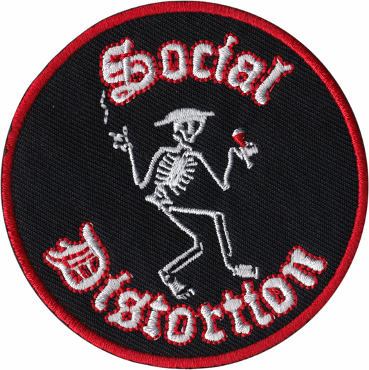 Social Distortion - Martini Skeleton Patch