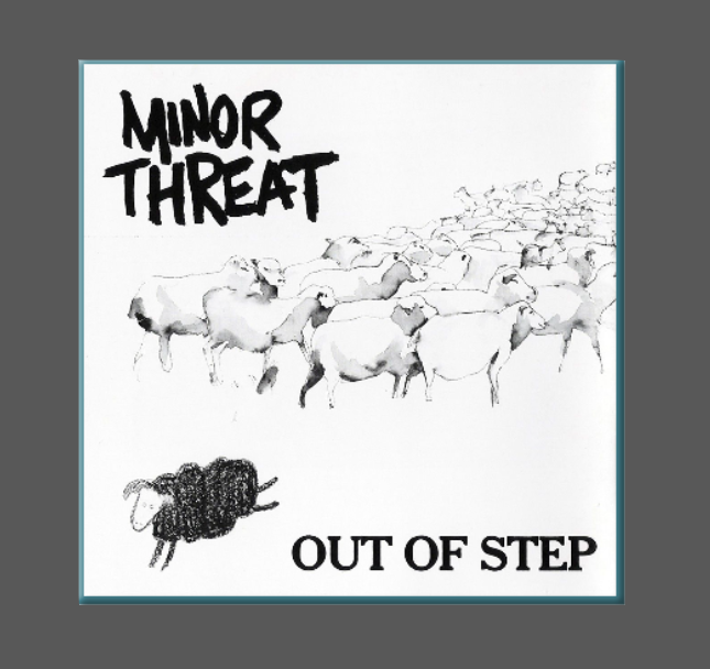 MINOR THREAT, Magnet, Button, OUT OF STEP