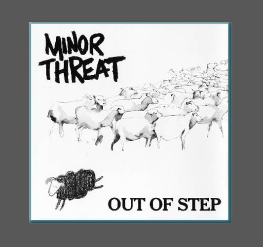 MINOR THREAT, Magnet, Button, OUT OF STEP