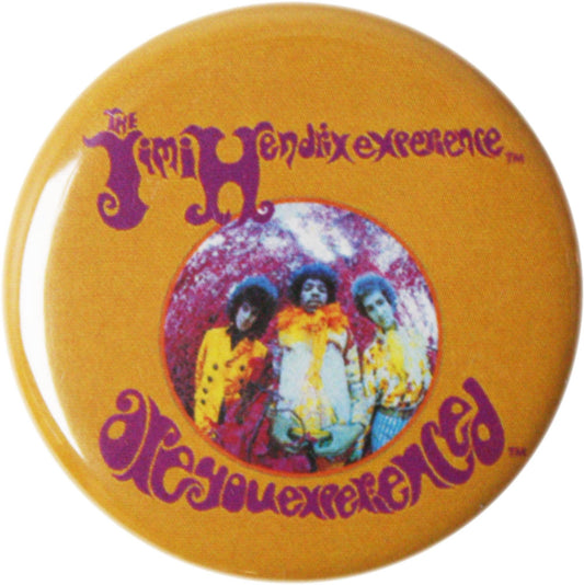 Jimi Hendrix,  "Experienced" Pin-on Button - 1.25 Inch