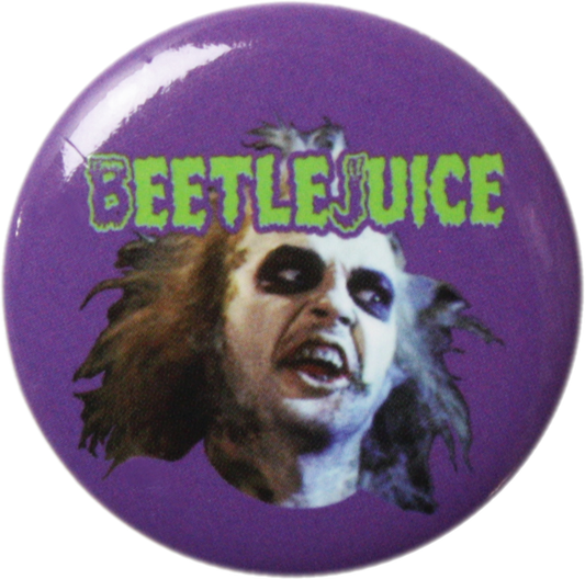 Beetlejuice - Michael Keaton Pin-on Button - 1.25 Inch