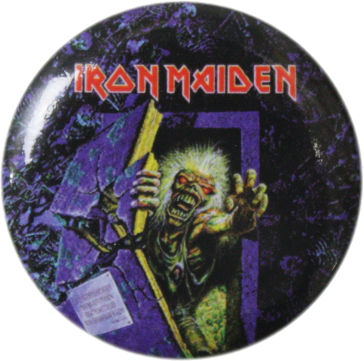 Iron Maiden - Eddie Breaking In Pin-on Button - 1.25 Inch