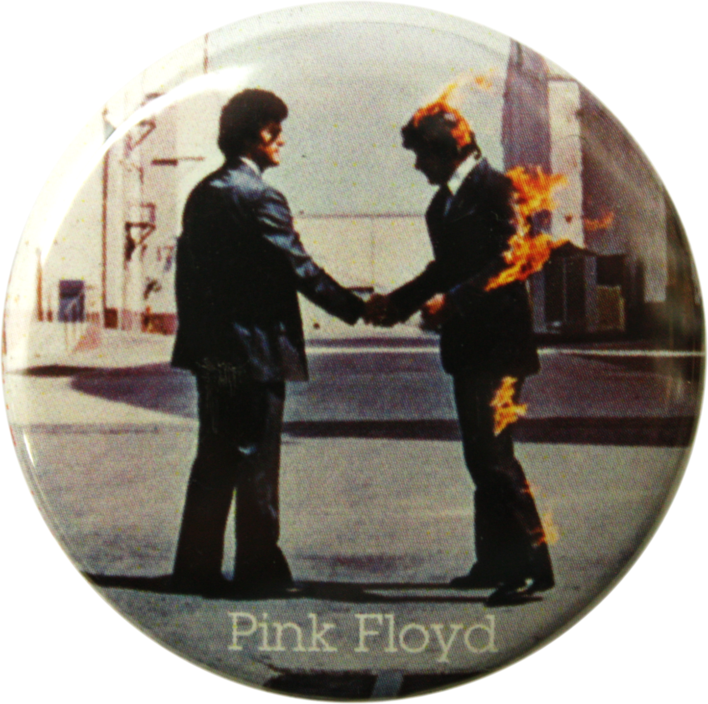 Pink Floyd - "Wish You..." LP Art Pin-on Button - 1.5 Inch