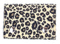 WF-LEO   FUZZY LEOPARD WALLET GEUINE LEATHER INSIDE