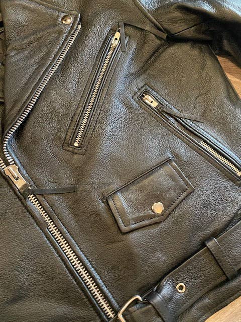 Shock Troops Leather Motorcyle Jacket