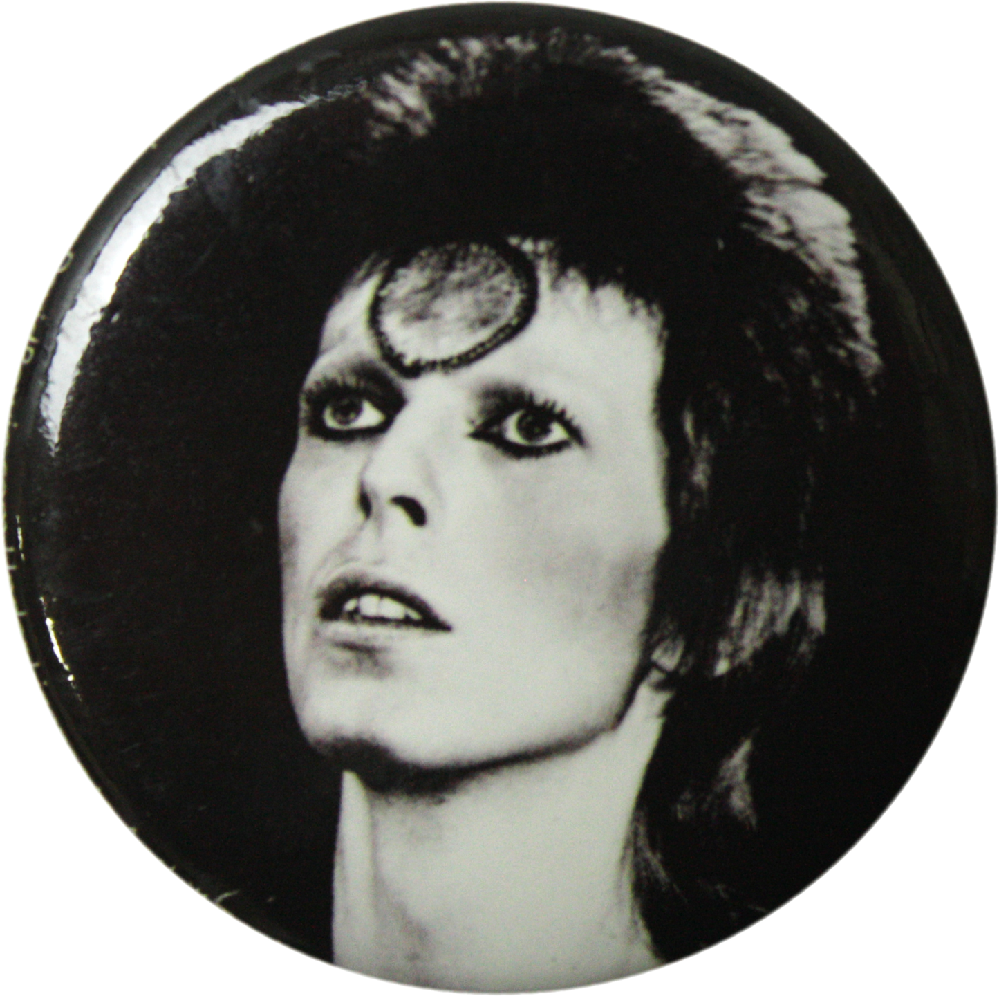 David Bowie - Black And White Pin-on Button - 1.25 Inch