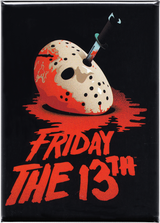 Friday The 13th - Jason's Bloody Mask And Knife Magnet