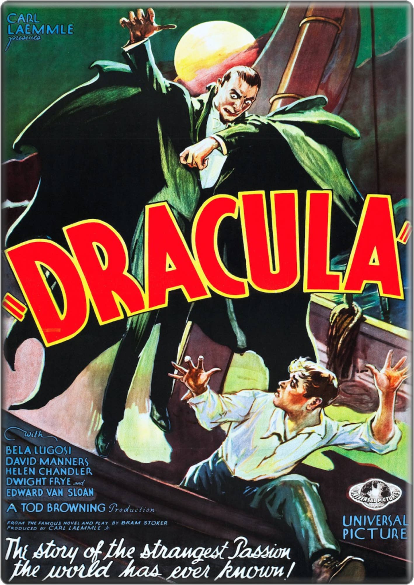 Dracula - 1931 Vintage Movie Poster Reproduction Magnet -