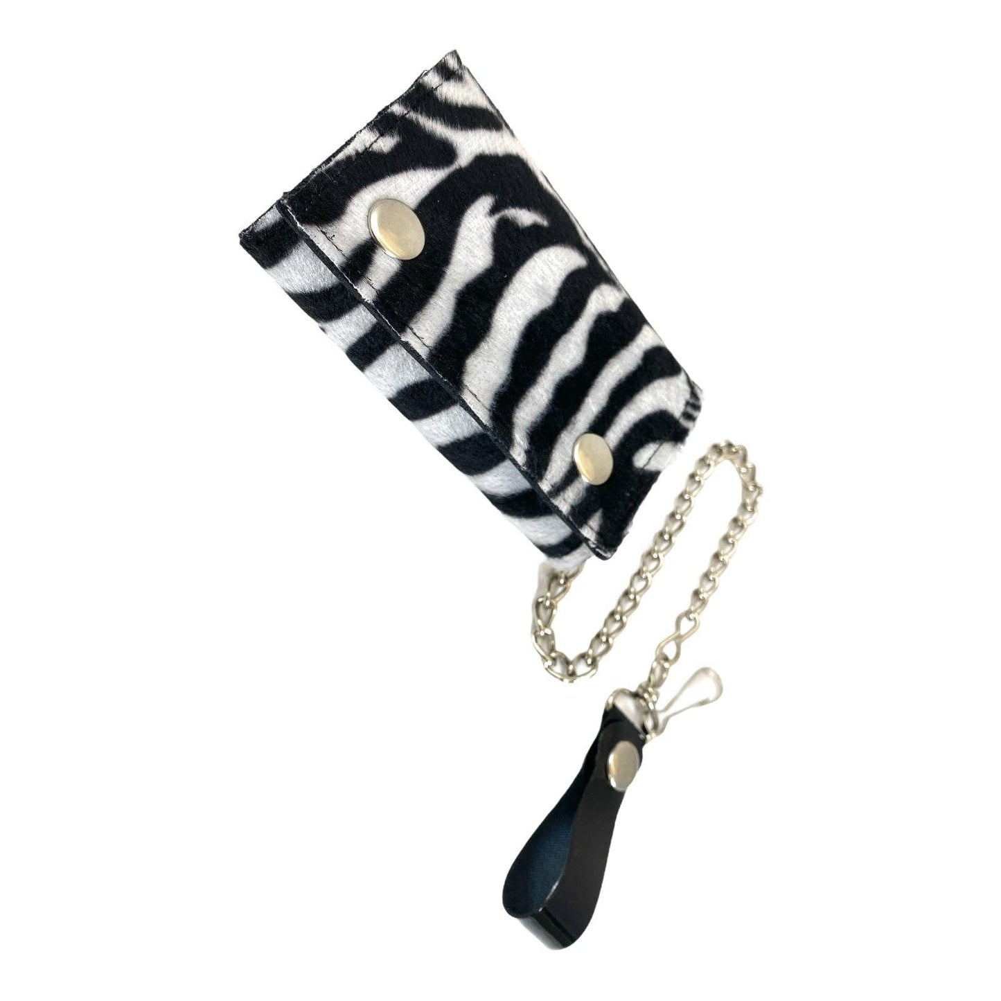 WF-LEO   FUZZY LEOPARD WALLET GEUINE LEATHER INSIDE