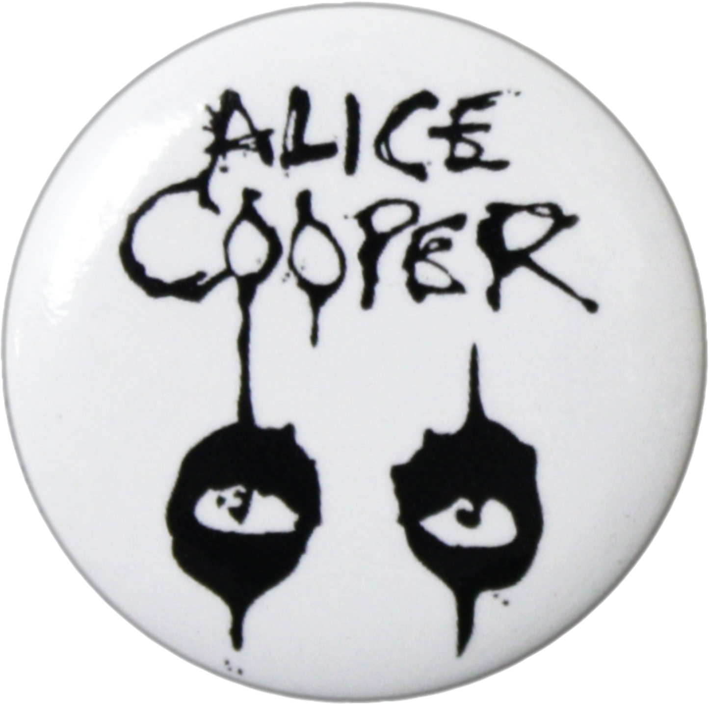 Cooper, Alice - Logo And Eyes Pin-on Button - 1.25 Inch