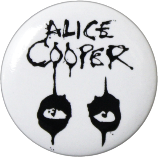 Cooper, Alice - Logo And Eyes Pin-on Button - 1.25 Inch