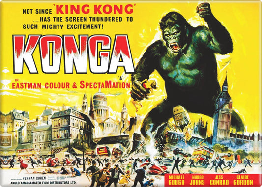 Magnet - "Konga" Vintage 1961 Movie Poster Reproduction